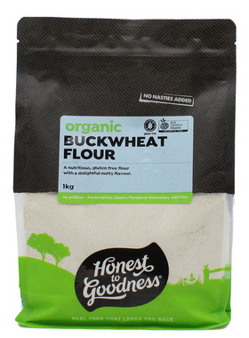 澳洲原装进口HONEST GOODNESS organic荞麦粉无添加一公斤装正品