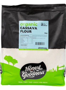 澳洲原装进口HONEST GOODNESS organic木薯粉烘焙原料无添加5公斤