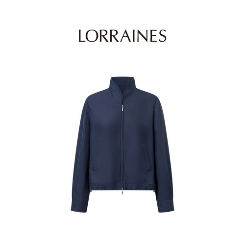 LORRAINES 精英衣橱-100精纺羊毛高阶立领夹克轻商务休闲外套
