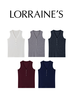 LORRAINES 惊喜宠粉-天丝羊毛慵懒法式背心无袖打底显瘦纸片人