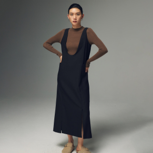 连衣裙正反两穿 进口羊毛麻混纺立裁背心款 LORRAINES 设计师系列