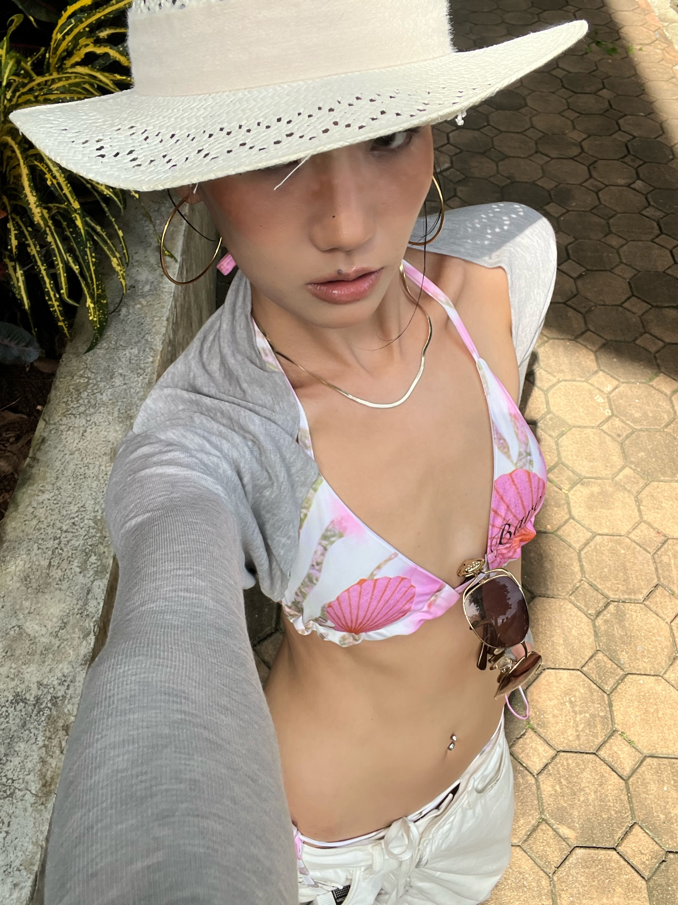 WEEEECHAN次日早晨  “散步”天丝羊毛修身针织袖套 咖色/浅花灰