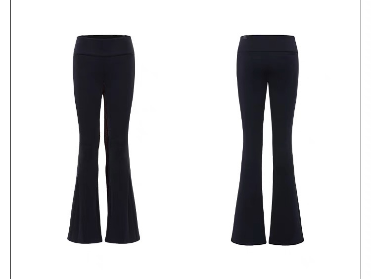 不正可退｜次日早晨 针织修身中低腰喇叭裤 黑色,女装/女士精品,休闲裤,淘宝优惠券,粉丝福利购,淘宝优惠卷