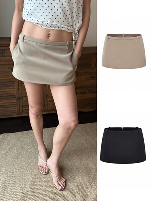 WEEEECHAN次日早晨  “拒绝走光”简约基础A型半裙(带底裤)