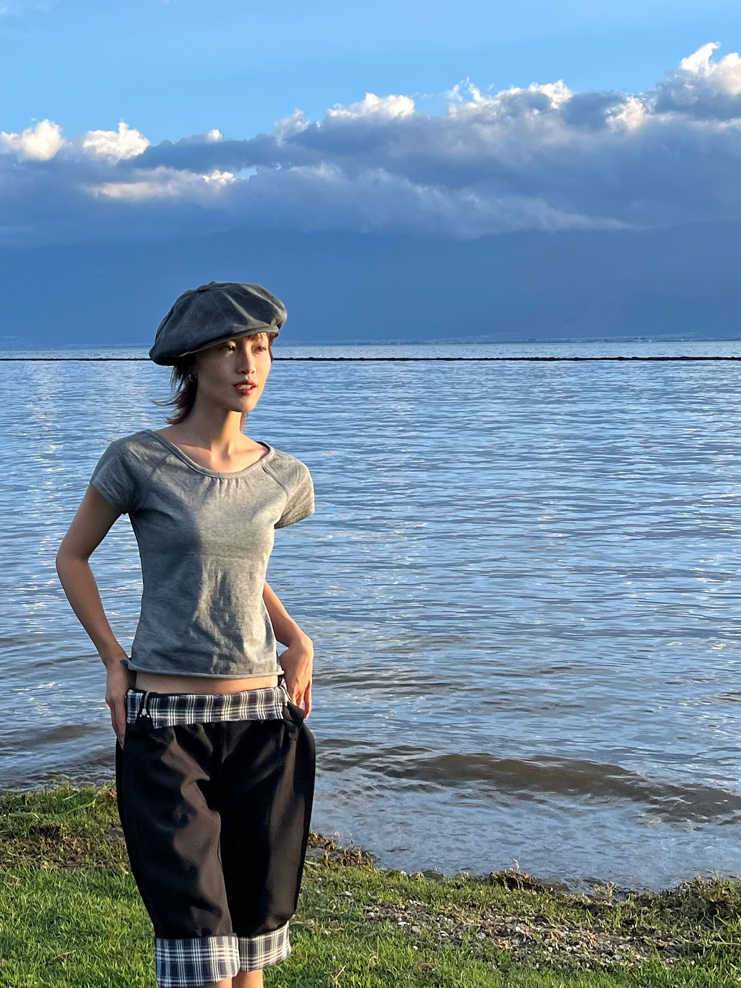 次日早晨 高品质 插肩袖运动修身T恤