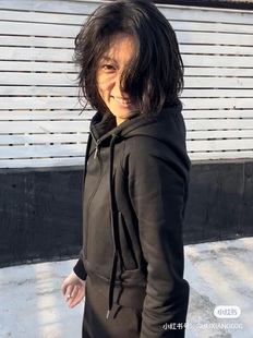 次日早晨next day morning 连帽短款开衫卫衣/鱼尾半裙 黑/白