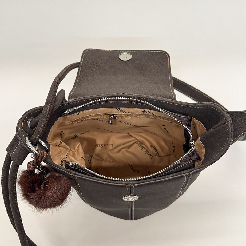 高级感单肩腋下包百搭斜挎水桶包