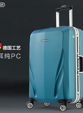 uniwalker纯pc铝框行李箱男万向轮24寸大容量旅行箱学生拉杆箱子