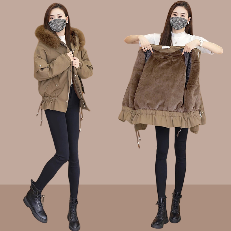 今年流行爆款派克羽绒棉服女士2025冬季新款加厚短款棉衣棉袄外套