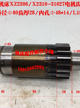 江东机床厂XZ2306/X2310铣床31027电机齿轮Z18/M4/Φ48/L184