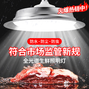 led生鲜灯2026新款 国标市场鲜肉水产海鲜全光谱白光超市果蔬专用