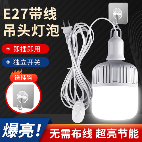 振牛悬挂式E27螺口灯泡照明灯