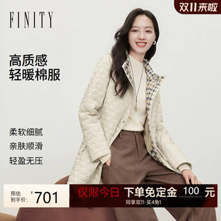 【双11预售】菲妮迪棉服26冬通勤宽松百搭高智感保暖外套装女