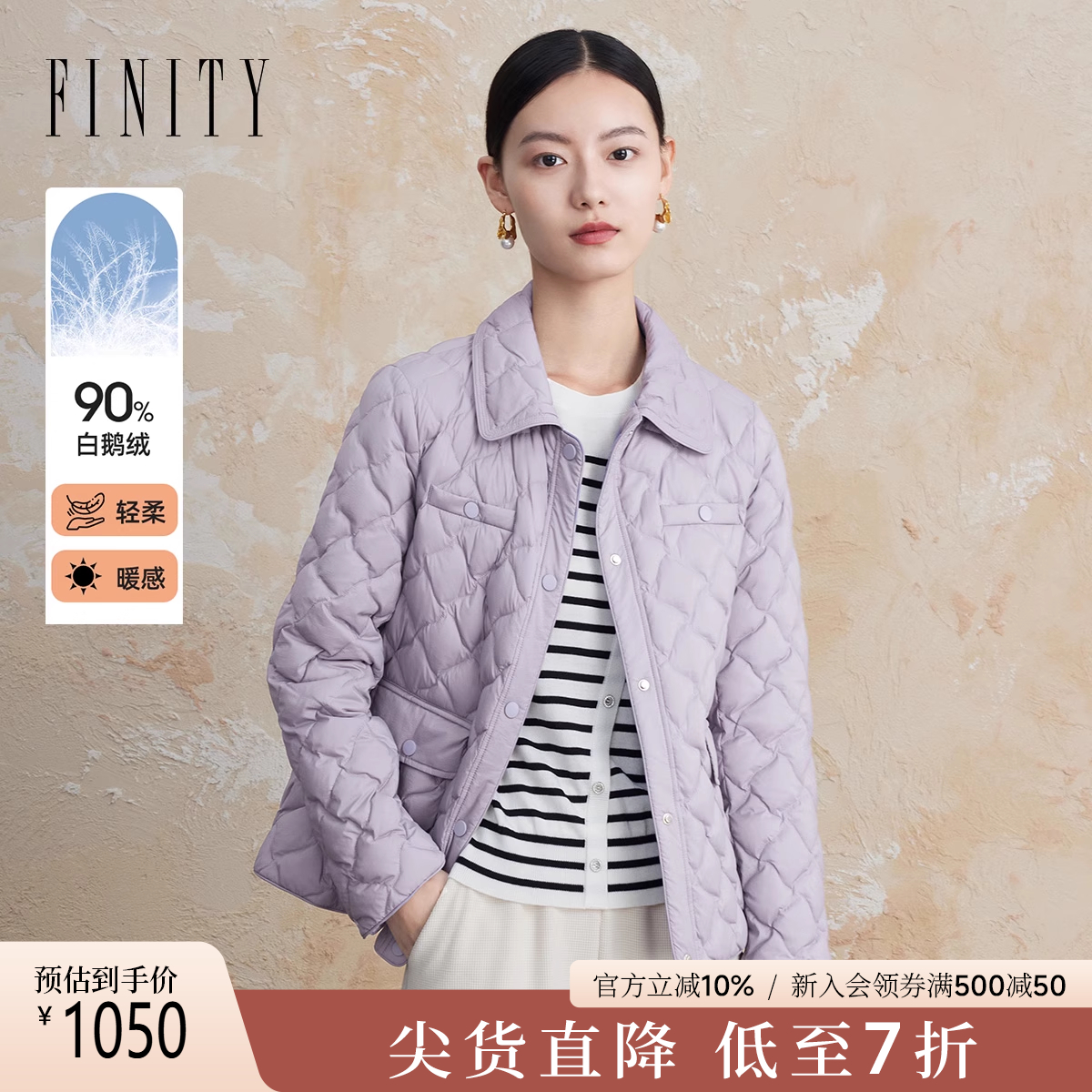 羽绒服中长款羽绒服外套连帽