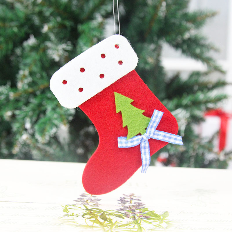 郎森15cm双面树顶星红色树顶星圣诞树装饰挂件礼物圣诞节装饰用品