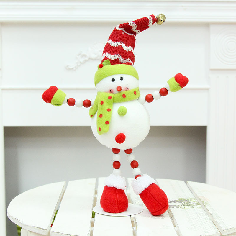 郎森圣诞老人圣诞雪人公仔圣诞节礼物圣诞娃娃布艺卡通圣诞节装饰
