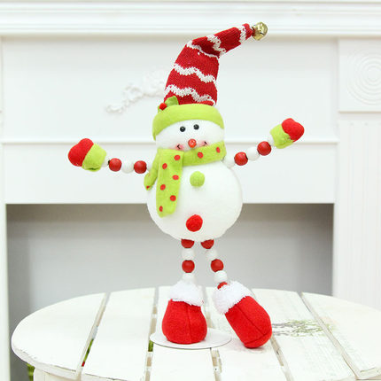 郎森圣诞老人圣诞雪人公仔圣诞节礼物圣诞娃娃布艺卡通圣诞节装饰