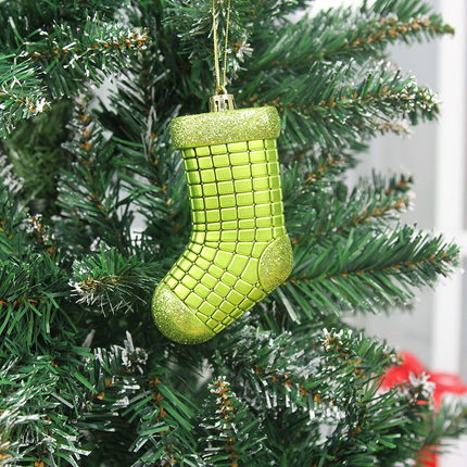 郎森11cm圣诞靴圣诞树装饰挂件圣诞树装饰品多彩配饰圣诞节小礼物