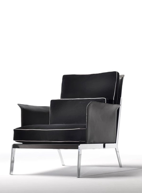 意式极简沙发椅Happy Hour chair 艺术金属设计 Antonio Citterio