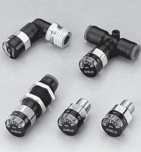 原装正品气立可CHELIC压力计接头带压力表型接头SQCG SQLG SQEG