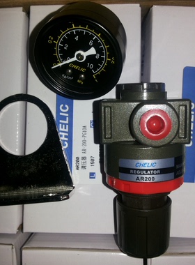 正品台湾CHELIC气立可调压器空气调压阀AR200/BR300/CR400/CR600