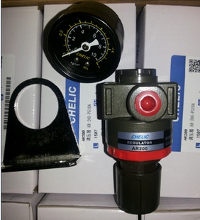 正品台湾CHELIC气立可调压器空气调压阀AR200/BR300/CR400/CR600