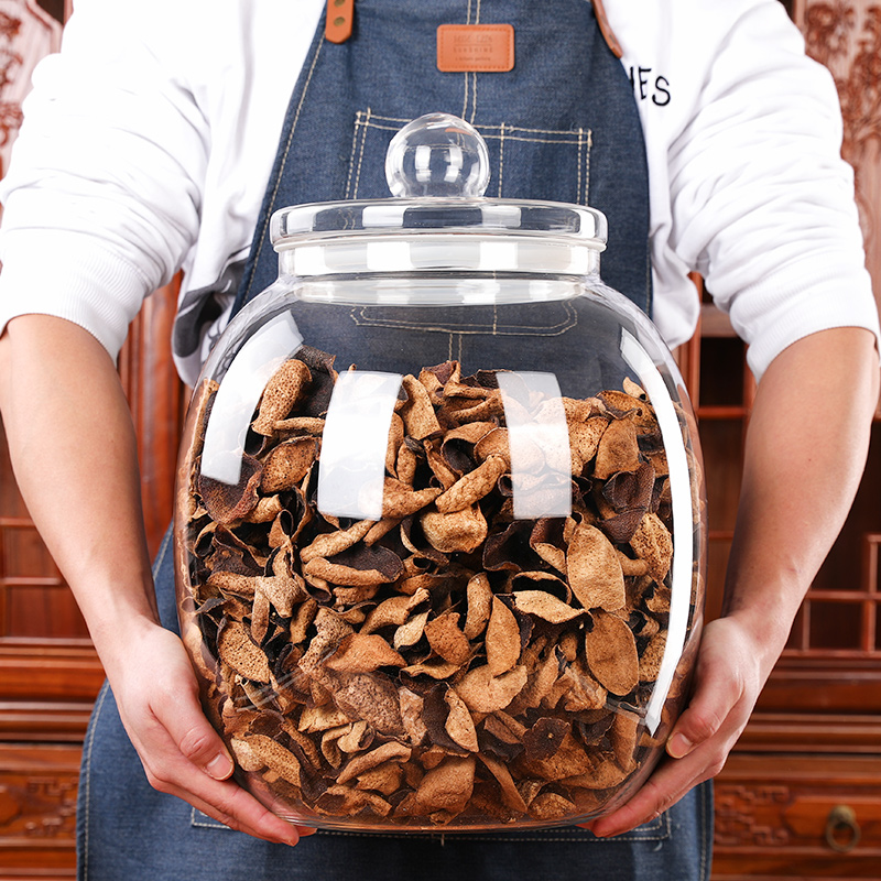 大容量玻璃茶叶陈皮储存密封罐