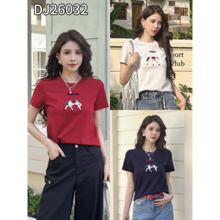 女装 2026春夏新款 26032爆款 富贵马简约时尚 CLGZNZ 短袖 SUI正品