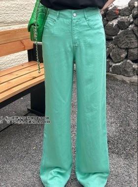 现货正品DI-SUI女装天丝洗水长裤36040直筒有垂感窄版裤2024夏