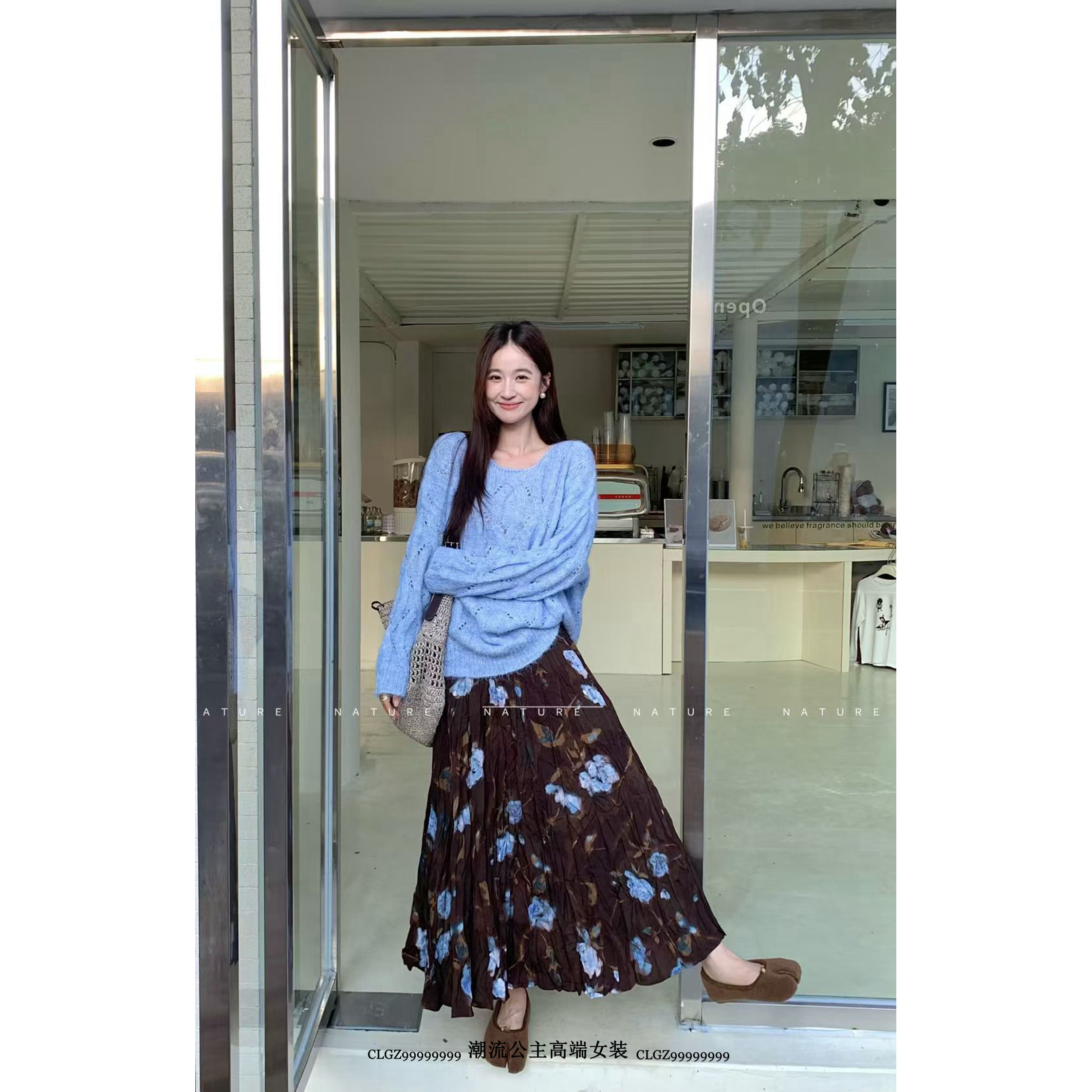 现货潮流公主ZR欧货2025秋冬新款女装麻花慵懒氛围感百搭毛衣