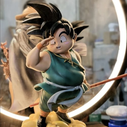 七龙珠肥仔再见悟空手办摆件