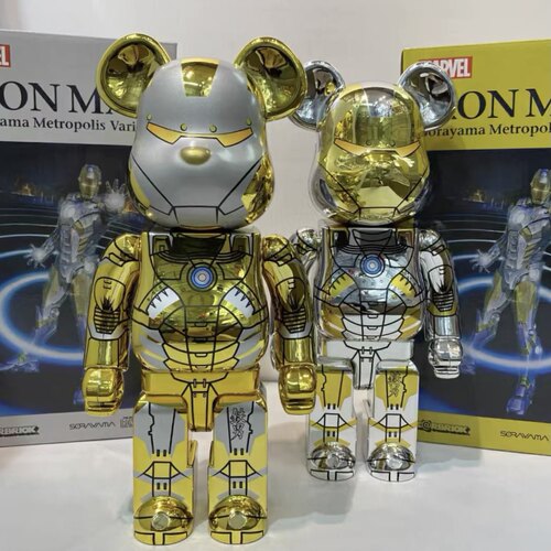 400%空山基钢铁侠马克iron积木熊