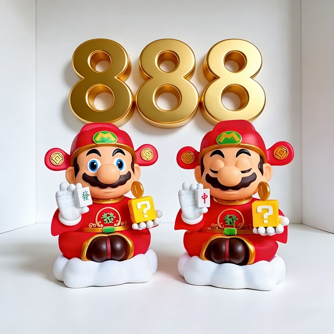 新年爆款马里奥财神爷麻将红中发财可转动磁吸摆件模型桌面电脑车,模玩/动漫/周边/娃圈三坑/桌游,手办/手办景品,淘宝优惠券,粉丝福利购,淘宝优惠卷