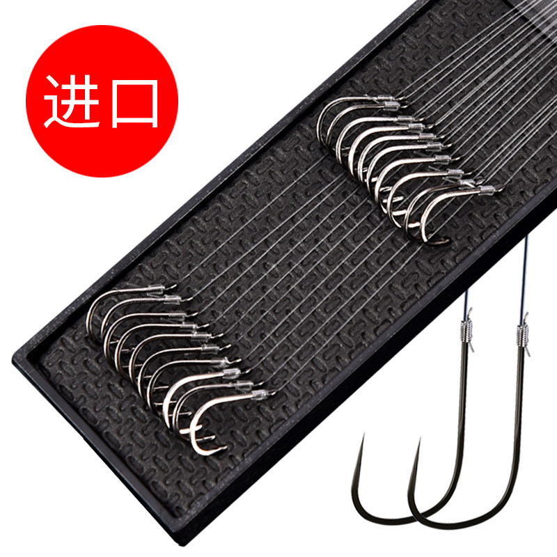 绑好4号成品鲤鲫鱼子线双钩图片
