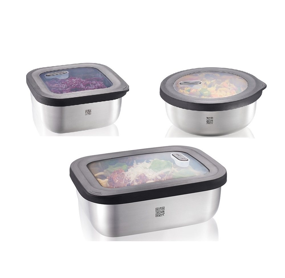 德国GEFU不锈钢保鲜盒密封盒收纳盒饭盒便当盒可微波炉加热,餐饮具,保鲜盒,淘宝优惠券,粉丝福利购,淘宝优惠卷