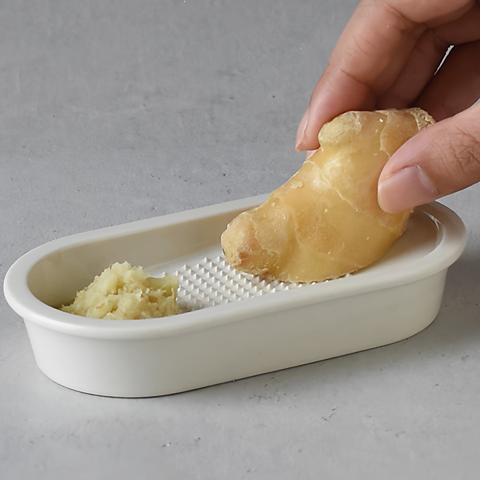 日本进口KINTO陶瓷磨泥碗 姜蒜捣泥神器宝宝辅食研磨碗手动捣蒜器