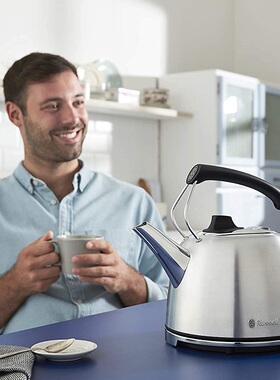 英国进口Russell Hobbs领豪复古大功率电热水壶 烧水壶 烧茶壶