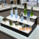 亚克力化妆品发光展架多层展示架护肤品桌面摆台样品直播间陈列架