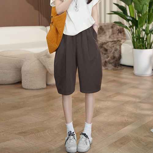 冰丝短裤女2026夏季新款高腰宽松
