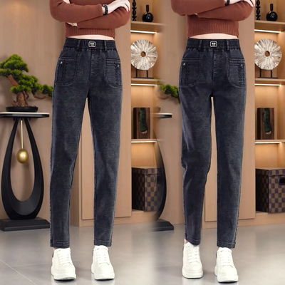 时尚弹力牛仔裤女2025年秋季新款