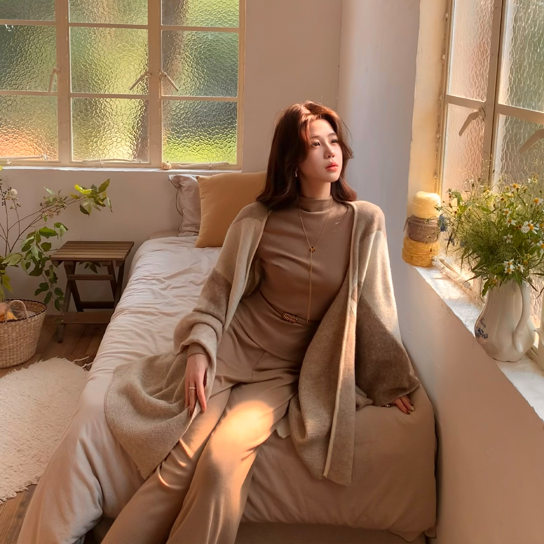 木子李的李气质简约套装