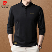 衣服保罗衫 皮尔卡丹polo衫 潮男装 2026春秋商务翻领t恤修身 男长袖