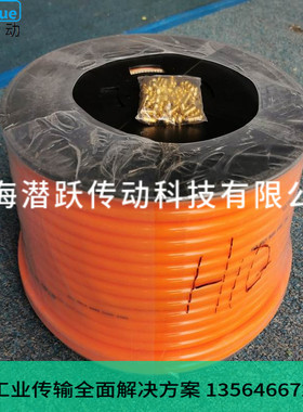 【原装】POLY圆形皮带 橘黄色PU空心圆带 纺织机械传动带易接圆带