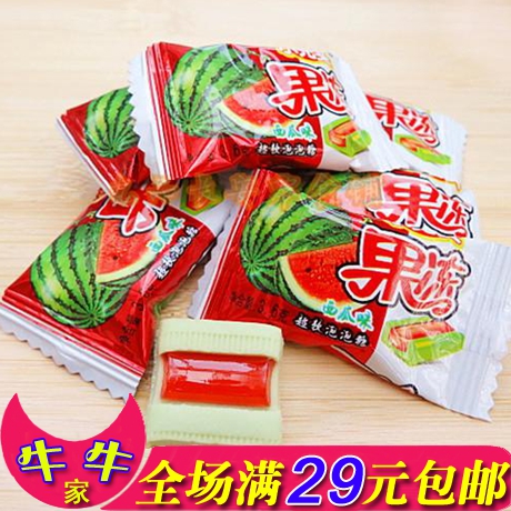 新品 小光頭果凍泡 西瓜泡泡糖 80/90后記憶零食 滿包郵
