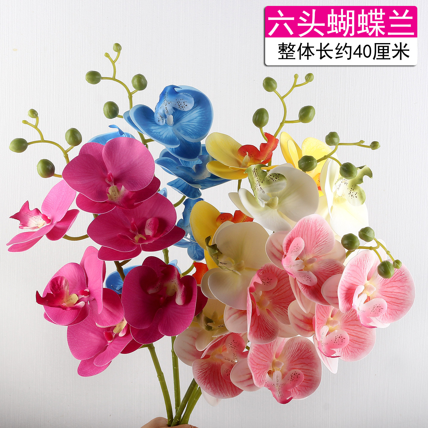 仿真花蝴蝶兰花盆栽假花盆景客厅电视柜装饰花家居室内摆件塑料花,家居饰品,仿真花/假花,淘宝优惠券,粉丝福利购,淘宝优惠卷