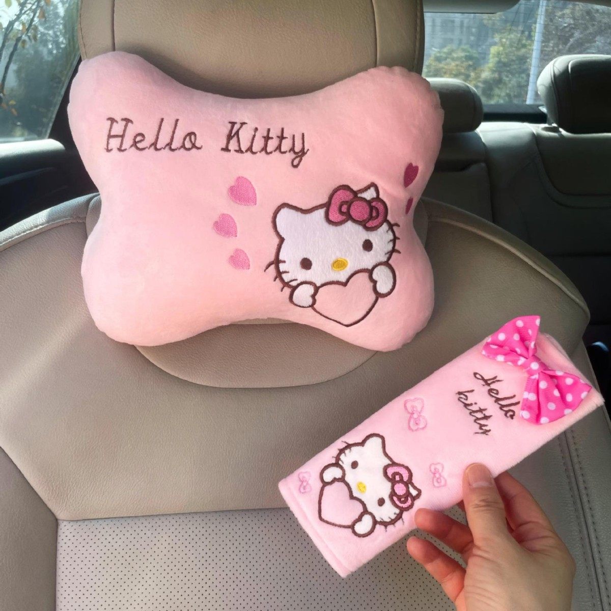 卡通动物汽车头枕座椅护颈枕车载腰枕靠枕抱枕可爱毛绒车内饰品,居家布艺,抱枕被,淘宝优惠券,粉丝福利购,淘宝优惠卷