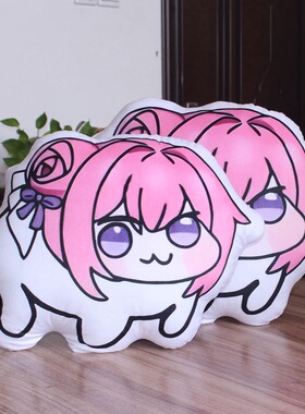 doro桃乐丝抱枕修狗粉头发狗搞怪NIKKE胜利女神沙发靠垫跨境批发