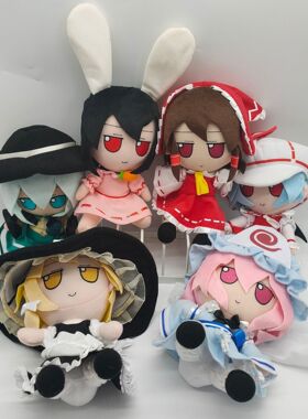 跨境新品touhou plush毛绒玩具 洛丽塔毛绒公仔 动漫周边玩偶