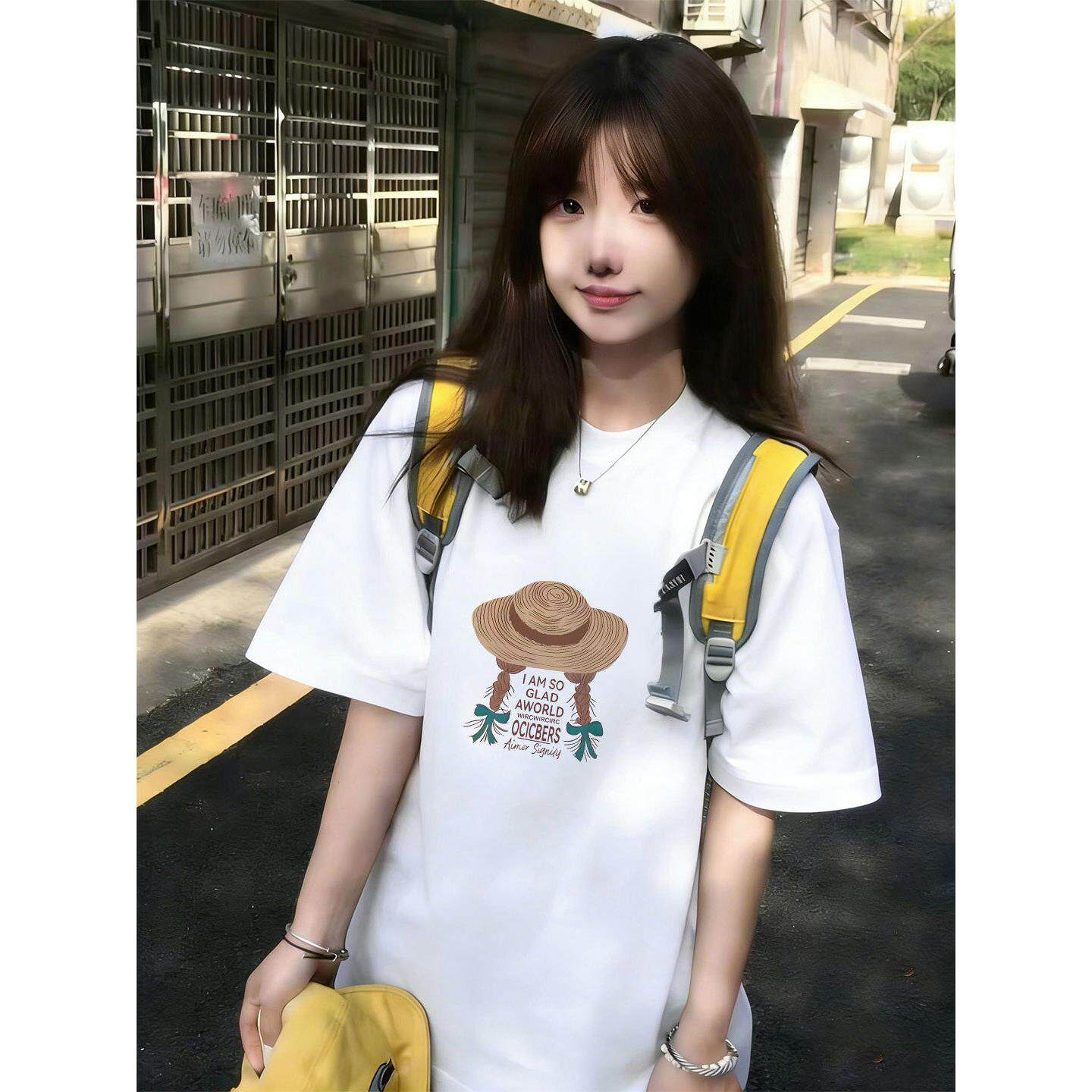 纯棉女士气质巨好看白色短袖t恤2026新款夏季超火小众不撞款上衣