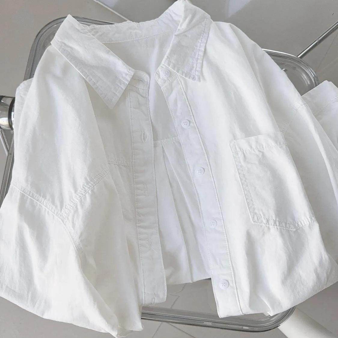 品牌剪标撤柜轻奢纯棉长袖衬衫女